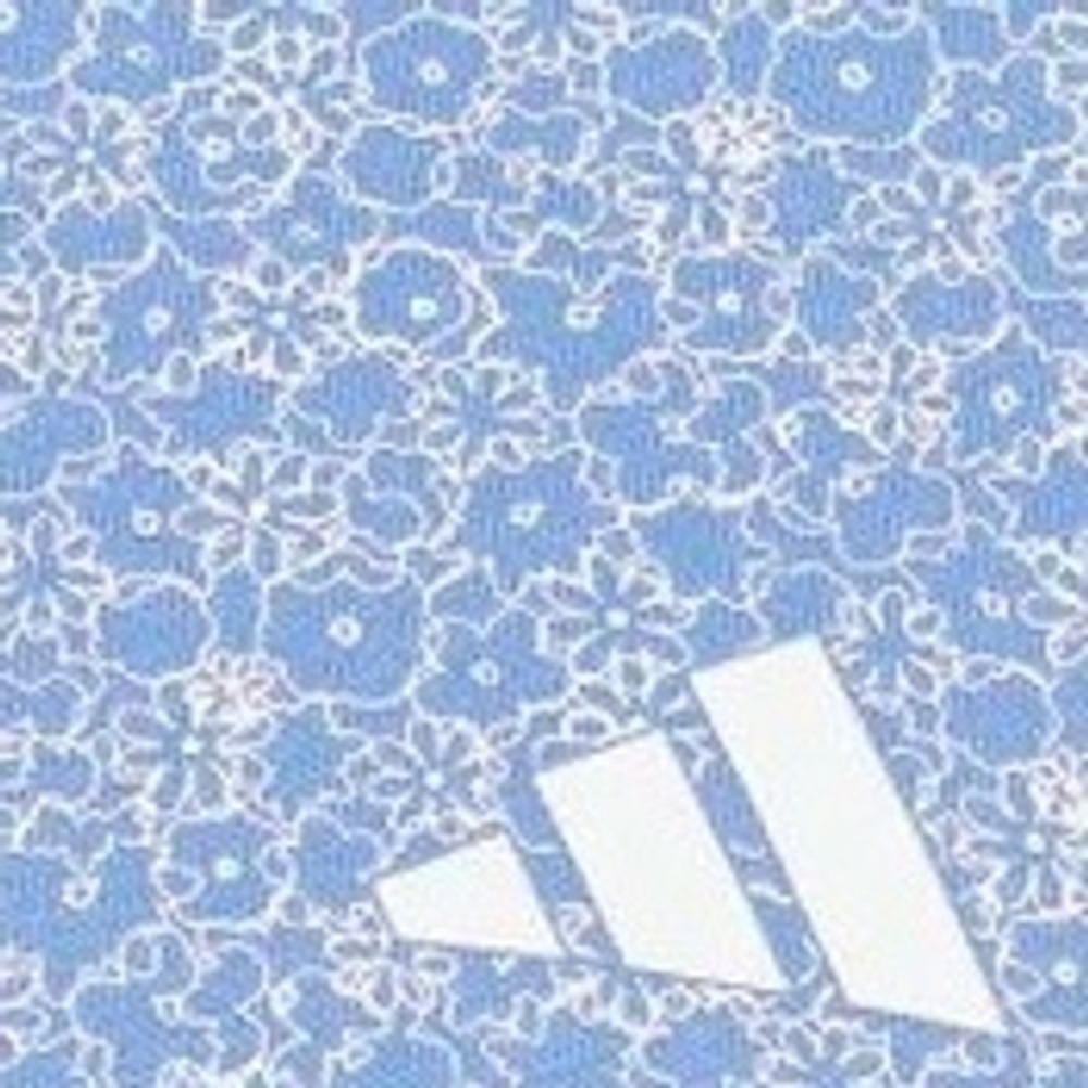 ADIDAS Golf Polo Shirt Mens L (44-45) Blue White‎ Floral Flowers Stretch Top NWT - Picture 5 of 14